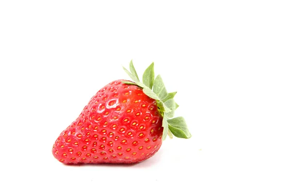 Juicy Ripe Strawberries Isolated White Background — Stock Photo, Image
