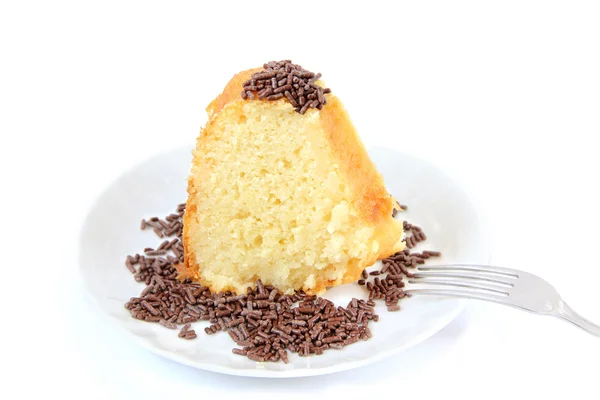 Cake with chocolate — Stock Photo, Image