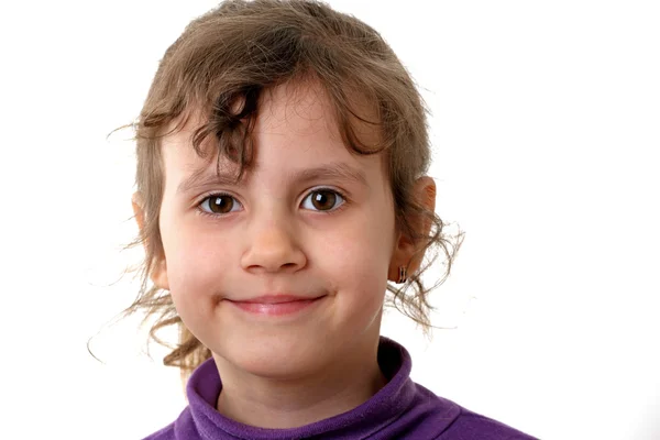 Face Happy Small Girl — Stock Photo, Image