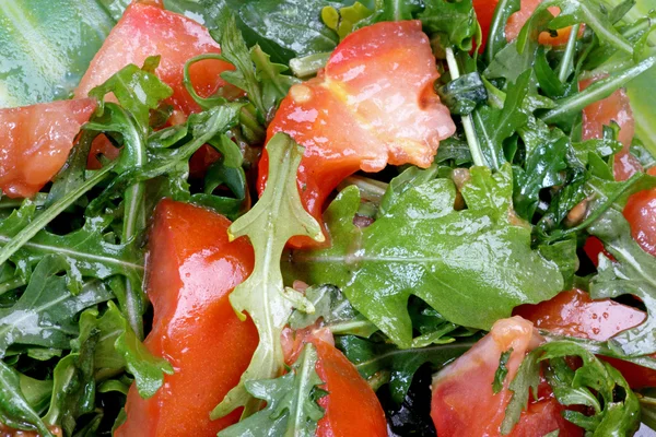 Salad with red tomato — Stock Photo, Image