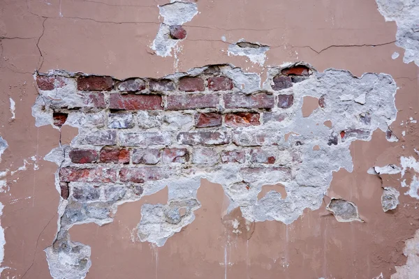 Grunge parede de tijolo no quadro — Fotografia de Stock