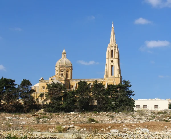 Церковь на Гозо, Мальтийские острова — стоковое фото