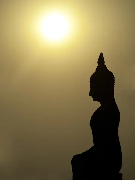 Buddha and sunset — Stock Photo, Image