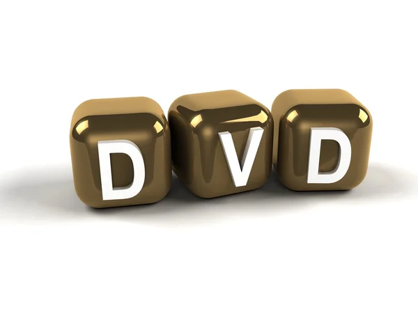 Dvd palavra — Fotografia de Stock