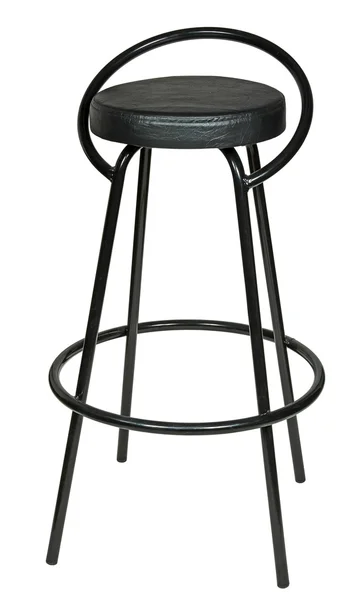 Wysokie krzesło czarne na białym tle — Zdjęcie stockowe