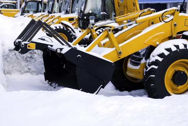 stock image Yellow tractors