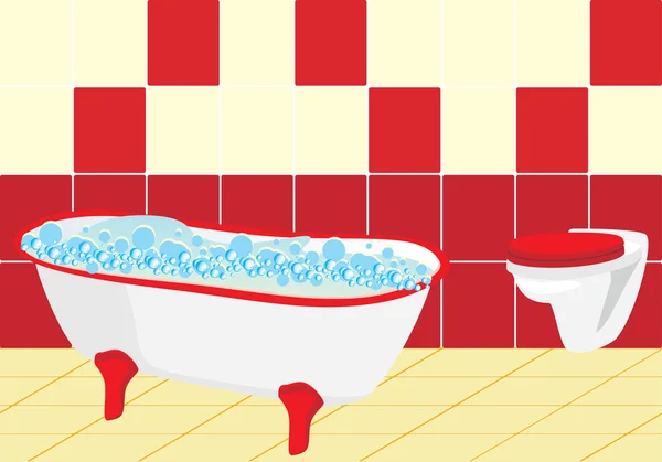 Fragment de salle de bain — Image vectorielle