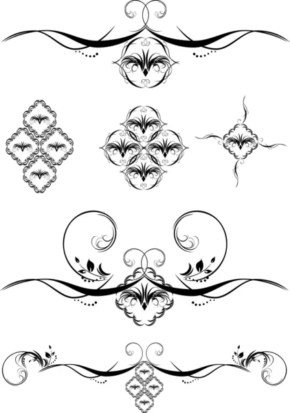 Conjunto Elementos Decorativos Para Design Ilustração Vetorial —  Vetores de Stock