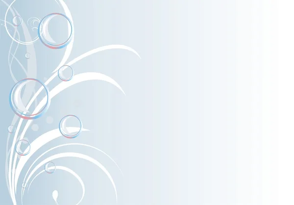 Bubbels op de decoratieve achtergrond. banner. vector — Stockvector