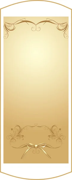 装飾的な黄金背景 バナー ベクトル イラスト — ストックベクタ