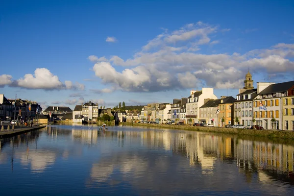 stock image View of the city of landerneau