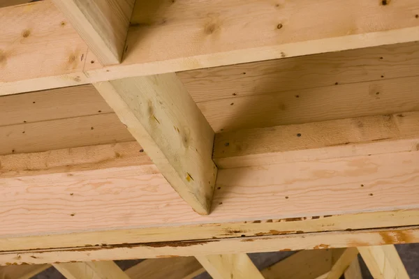 Fából készült ház építése — Stock Fotó