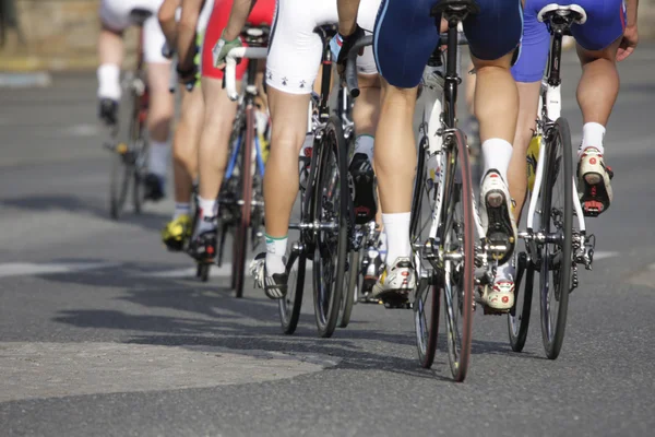 骑单车比赛 免版税图库照片