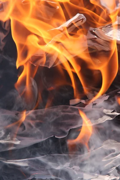Požár papíru — Stock fotografie