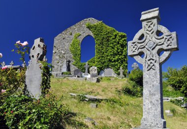 Celtic cemetery clipart