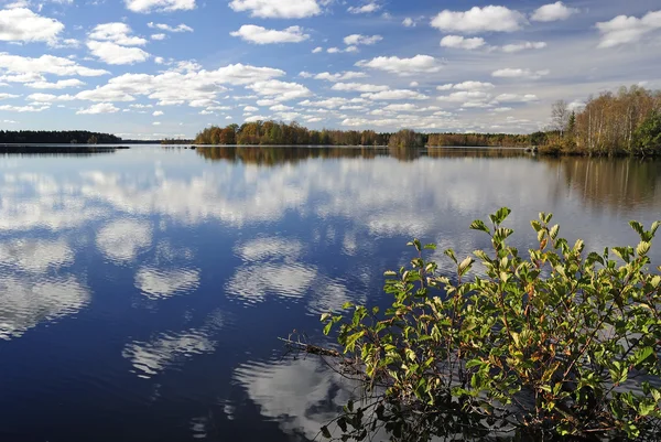 Miraculous autumn's lake view — Stock Photo, Image