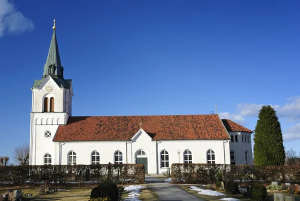 stock image Swedish church in spring time