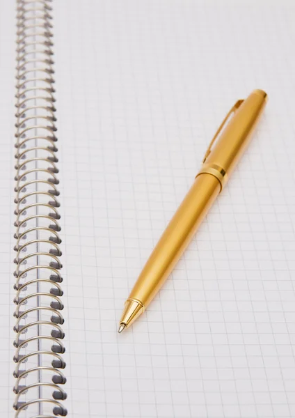Notepad și stilou — Fotografie, imagine de stoc