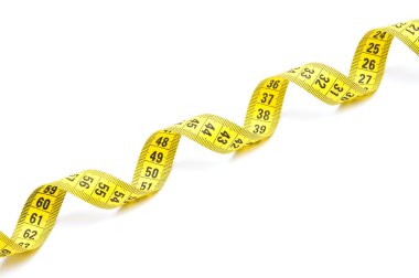 Yellow measuring tape clipart