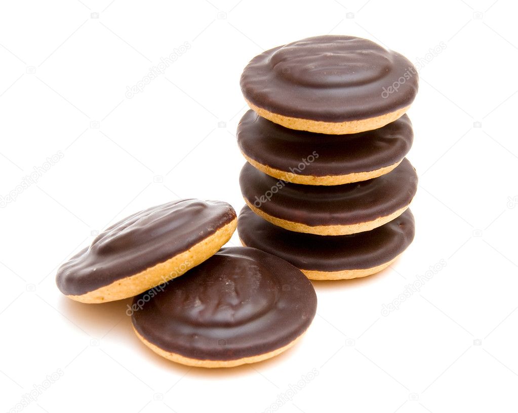 Round chocolate cookies