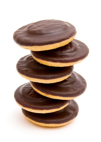 Kulaté čokoládové cookies — Stock fotografie