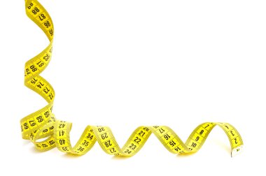 Yellow measuring tape clipart