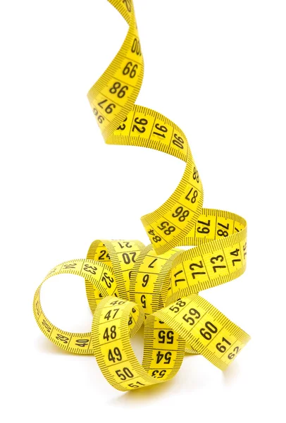 Желтая измерительная лента — стоковое фото