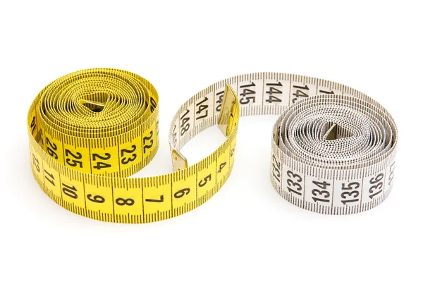 Yellow measuring tape Stock Image
