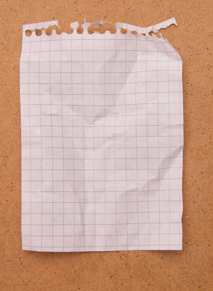 Crumpled note paper — Stock Photo, Image