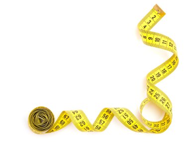 Yellow measuring tape clipart
