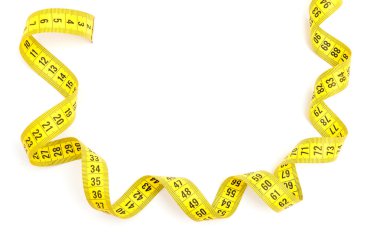 Yellow measuring tape clipart