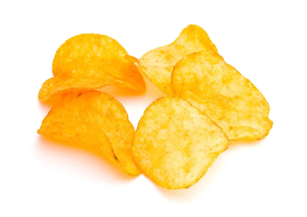 Image Potato Chips Isolated White — Stock Photo, Image