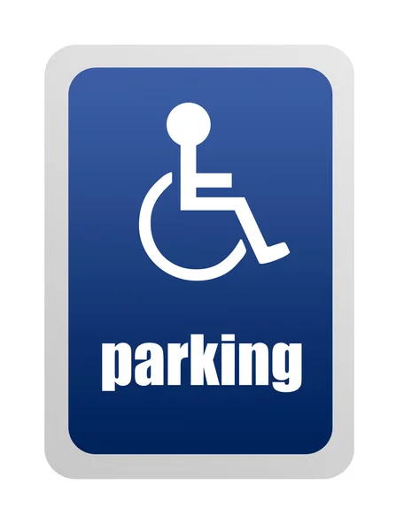 Handicap parkeren — Stockfoto