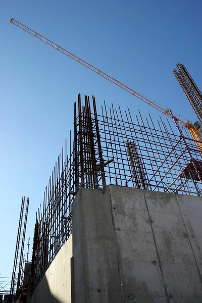 Construção Construção de aço e concreto — Fotografia de Stock