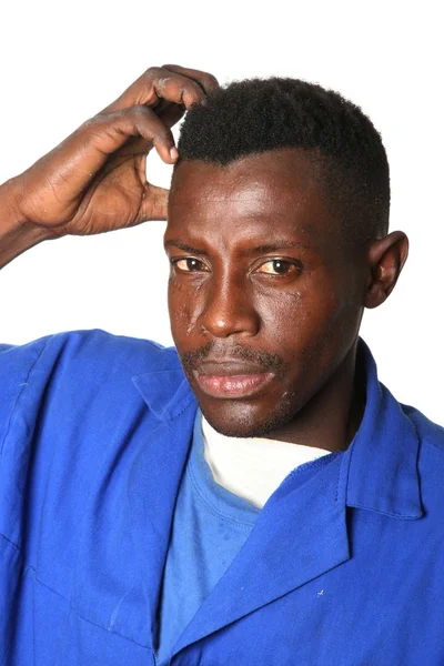 Concerned African Man — Stock Photo, Image