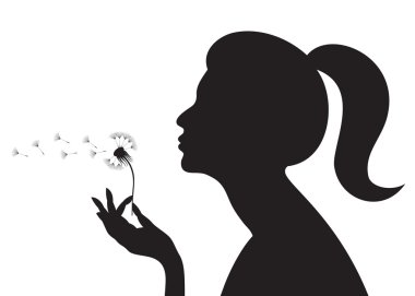 Girl with a dandelion