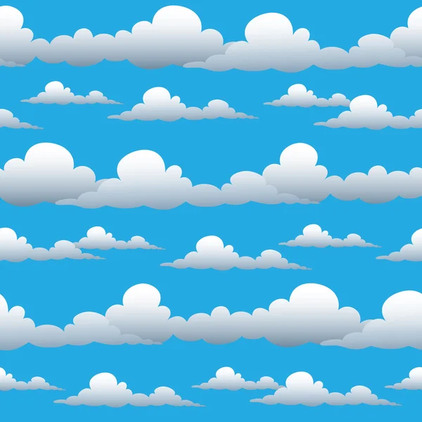 Vector Seamless Cloudy Sky — Stock Vector