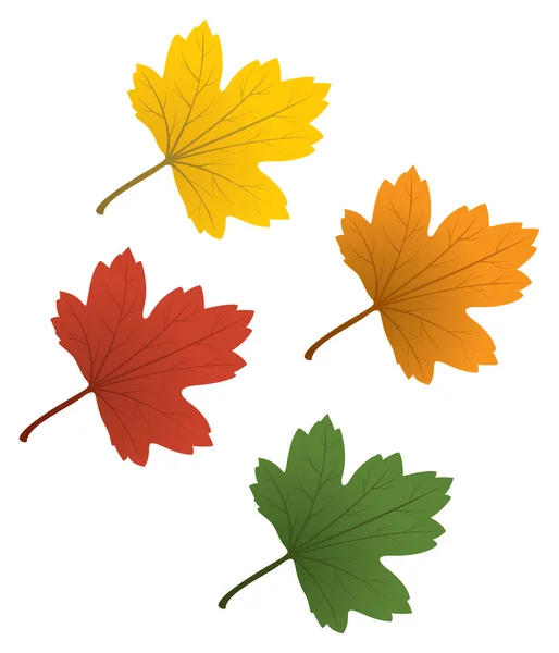 Цветные листья — стоковый вектор