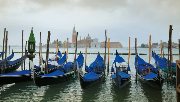 Některé Fotografie Skutečné Typické Lodí Benátek Gondola — Stock fotografie