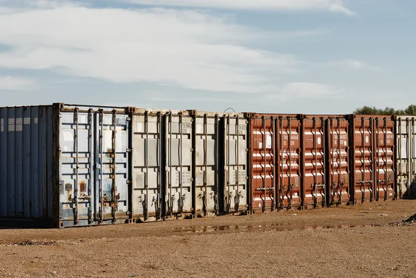Shipping Export Freight Containers — Stock Photo, Image