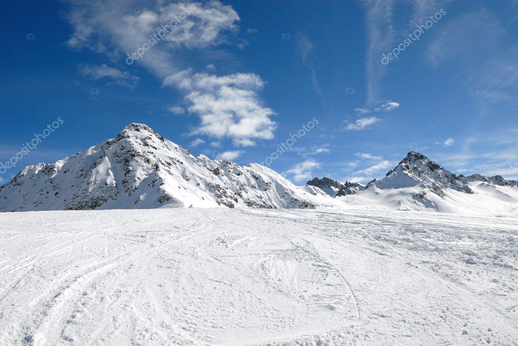 Mountain and snow