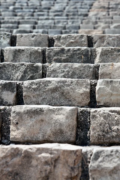 Oude stenen baksteen trap close-up — Stockfoto