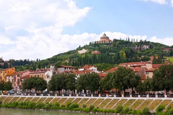 Veronas Historiska Stadsbilden Horisontella Skott Annan Verona Bilder Tillgängliga — Stockfoto