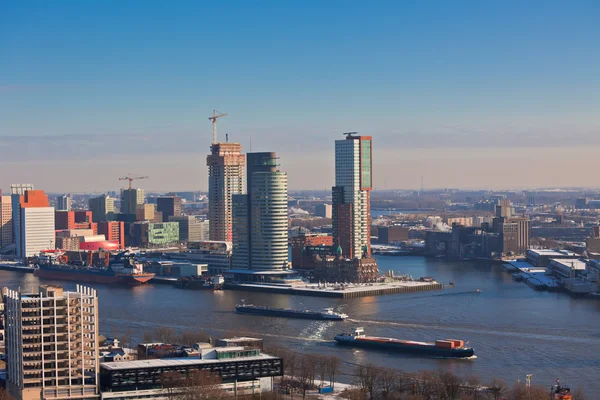 Rotterdam vista da torre Euromast — Fotografia de Stock