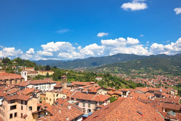 Widok z bergamo, Włochy — Zdjęcie stockowe