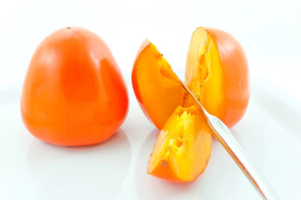 Two ripe persimmons — Stock Photo, Image