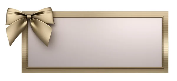 Złotą ramę z łuk renderowania 3d — Zdjęcie stockowe