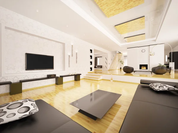 Modern apartment interior 3d render — Stock Photo, Image