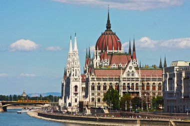 Budapest, the building of the Parliament clipart