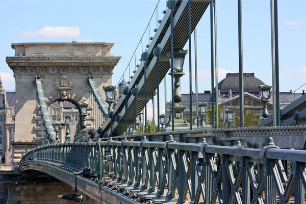 Szechenyi hängbron, budapest — Stockfoto